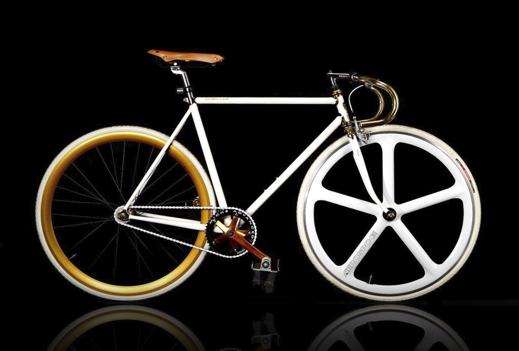 Golden Love Pard Design bicicletta one-off placcata oro 24 carati